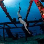 Freediving Shipwreck in Isla Mujeres Mexico