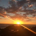 Sunset in Baja Carlifornia Sur. Freediving