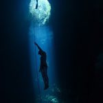 Freediving in The Pit cenote