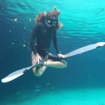 Casa cenote apnea meditacion. Freediver: Valentina Kochian