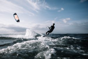 One activity you can do on our sailing charter adventures is kitesurfing!