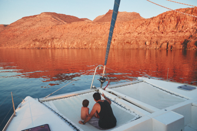 Sunset Sailing Sea of Cortez