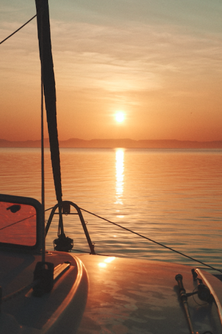 Sunset Sailing Sea of Cortez